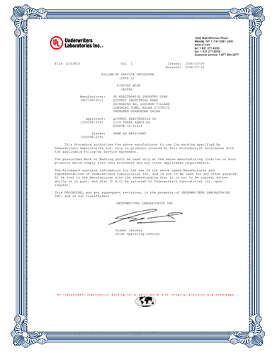  E225897 Extruded Insulation Certificate 